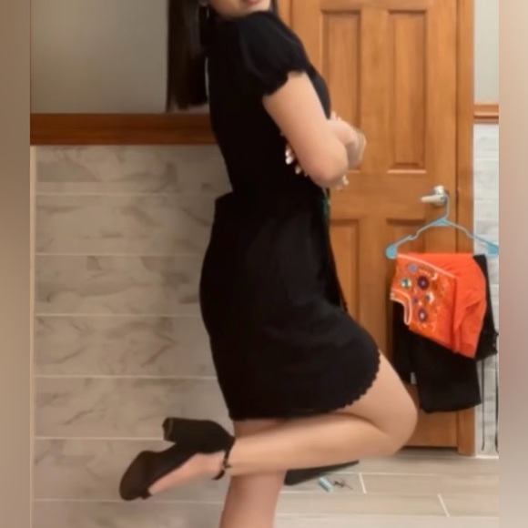 YZXDORWJ WIMENS MEXICAN FLORAL EMBROIDERED WRAP DRESS - Picture 9 of 14